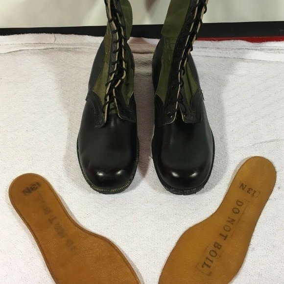 JUNE 1967 HOT WX JUNGLE COMBAT BOOTS 13N SI588
